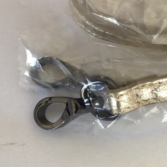 VTG NEIMAN MARCUS GOLD PINK LEATHER WOVEN CROSSBODY CONVERTIBLE CLUTCH B… - Picture 15 of 16